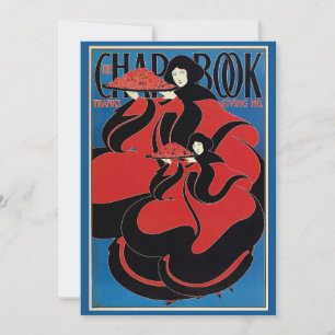  Art Nouveau Chap Book Thanksgiving Feestdagenkaart
