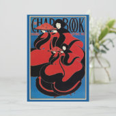  Art Nouveau Chap Book Thanksgiving Feestdagenkaart (Staand voorkant)