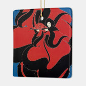 Art Nouveau Chap Book Thanksgiving Keramisch Ornament (Links)