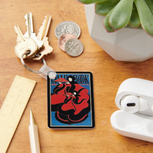  Art Nouveau Chap Book Thanksgiving Sleutelhanger