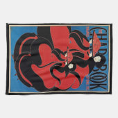 Art Nouveau Chap Book Thanksgiving Theedoek (Horizontaal)