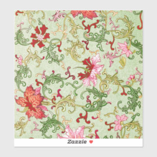 Art Nouveau Chinese Bloemmotieven Chinoiserie Anti Sticker