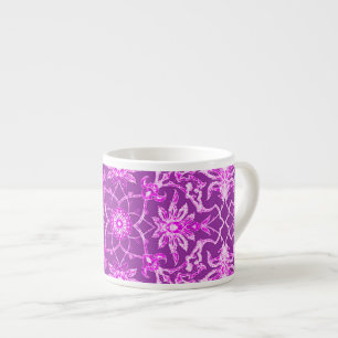 Art Nouveau Chinese Pattern - Amethyst Paars Espresso Kop