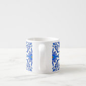 Art Nouveau Chinese Pattern - Chinees rood en tint Espresso Kop (Achterkant)