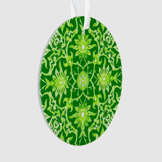 Art Nouveau Chinese Pattern - Emerald Green Ornament (voorkant)