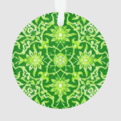 Art Nouveau Chinese Pattern - Emerald Green Ornament (achterkant)