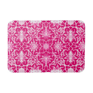 Art Nouveau Chinese Pattern - Fuschia Pink Badmat