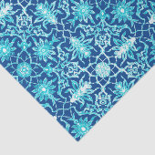 Art Nouveau Chinese Pattern - Turquoise en Blue Tissuepapier (Detail)