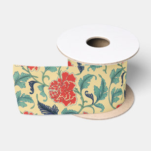Art Nouveau Chinese Rode Bloemmotief Chinoiserie A Lint
