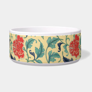 Art Nouveau Chinese Rode Bloemmotief Chinoiserie A Voerbakje