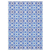 Art Nouveau Chinese Tile - Cobalt Blue & White Tafelkleed (Voorkant)