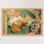  Art Nouveau Chocolate en Alphonse Mucha Legpuzzel (Horizontaal)