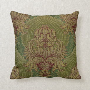 Art Nouveau Chrysanthemum & Artichoke Pattern Kussen