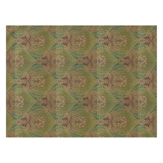 Art Nouveau Chrysanthemum & Artichoke Pattern Tafelkleed (Voorkant (Horizontaal))