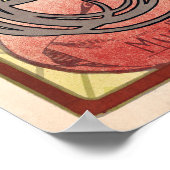 Art Nouveau Cigarette en Mucha Poster (Hoek)