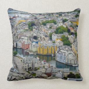 Art Nouveau City Alesund, Noorwegen gooit kussens