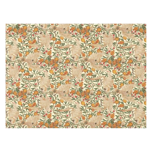 Art Nouveau Cockatoenpattern van Walter Crane Tafelkleed (Voorkant (Horizontaal))