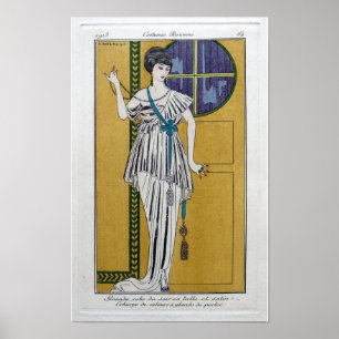 Art Nouveau Costumes Parisiens van George Barbier Poster