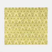 Art Nouveau Daffodil  Patroon Fleece Deken (Voorkant (Horizontaal))