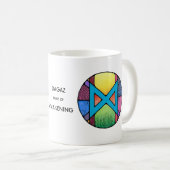 Art Nouveau Dagaz Rune Mug - AWAKENING! (Devant droit)