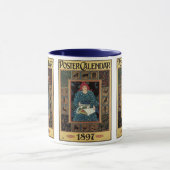 Art Nouveau, damesboek dat astrologie leest Mok (Midden)