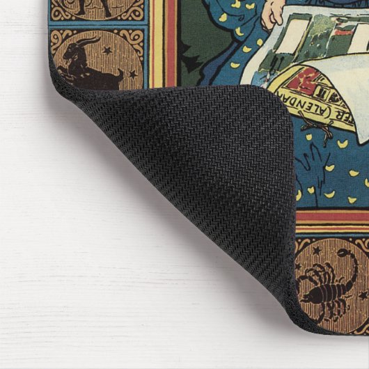  Art Nouveau, damesboek dat astrologie leest Muismat (Hoek)