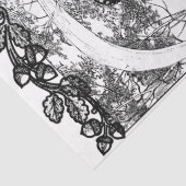 Art Nouveau Damesdansende deduplicatiedocument Tissuepapier (Detail)