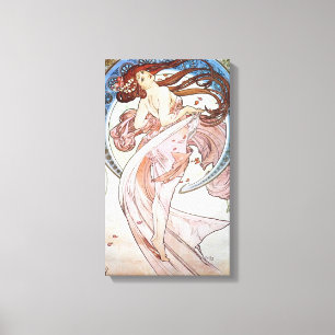 Art Nouveau Dancer Canvas Afdruk