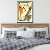 Art Nouveau Dancer Jane Avril beroemd gemaakt door Canvas Afdruk (Insitu (Slaapkamer))