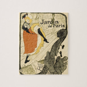 Art Nouveau Dancer Jane Avril beroemd gemaakt door Legpuzzel