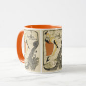 Art Nouveau Dancer Jane Avril beroemd gemaakt door Mok (Voorkant links)