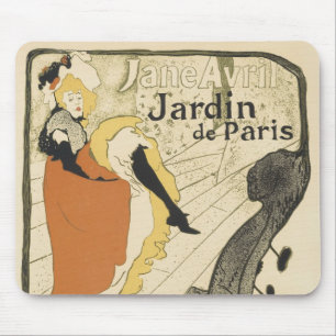 Art Nouveau Dancer Jane Avril beroemd gemaakt door Muismat