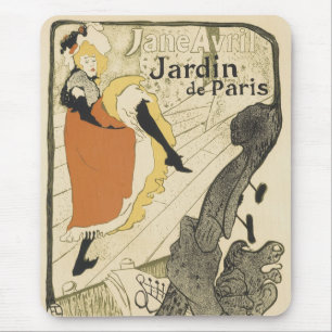 Art Nouveau Dancer Jane Avril, Toulouse Lautrec Muismat