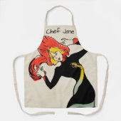 Art Nouveau-danseres Jane Avril door Toulouse Laut Schort (Voorkant)