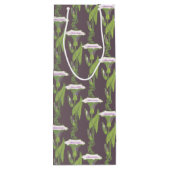 Art Nouveau dark Ipomoea behang Wijn Cadeautas (Achterkant)