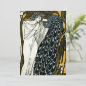  art nouveau, de kus van William Bradley Kaart (Staand voorkant)