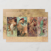 Art Nouveau De Vier Jaargetijden (Voorkant / Achterkant)