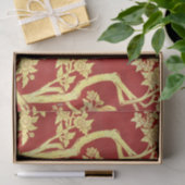 art nouveau,deco,asian,goud,rood,,rustig,flo tissuepapier (Geschenk)