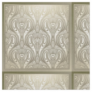 Art nouveau,deco,gold,white,floral,,floral,floral stof