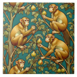 Art Nouveau Decoratieve Keramische Tegel Tegeltje