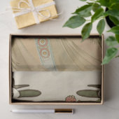 Art Nouveau Decoupage Tissuepapier (Geschenk)