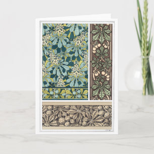 Art Nouveau Design Blank Note Kaart