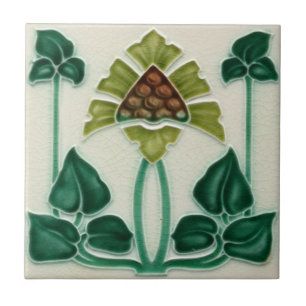 Art Nouveau Design Feature Backsplash Tile Tegeltje