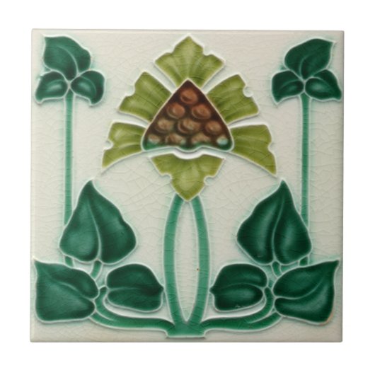 Art Nouveau Design Feature Backsplash Tile Tegeltje (Voorkant)