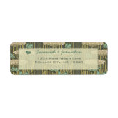  Art Nouveau Dragonfly-terugkeeradres Etiket (Voorkant)