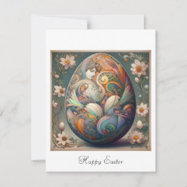 Art Nouveau Easter Kaart