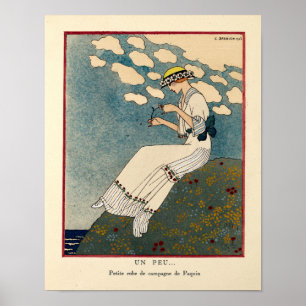 Art Nouveau 'Een beetje...' van G. Barbier uit de Poster