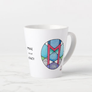 Art Nouveau Ehwaz Rune Latte Mok – Trouw!