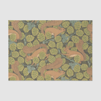Art Nouveau Eik & Eekhoorns Tissuepapier