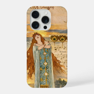 Art Nouveau Elsa Lohengrin Poster met zwanen iPhone 15 Pro Hoesje